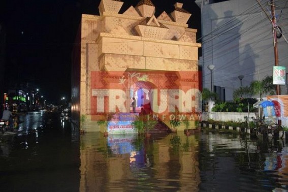 AMCâ€™s Poor planning of drainage mechanism ruins Durga Puja celebration in capital city : Resentment brews among public