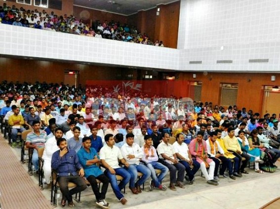 Mass gathering Yuva Morcha at Agartala