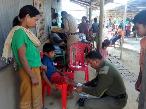 Civic action Cum health camp organised by 7th Bn TSR 