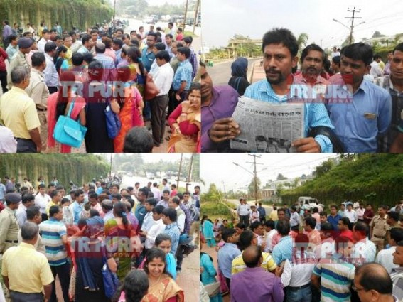 After Guwahati  Retired  Justice's special article published on 10323, teachers protest at Secretariat demanding Special Assembly or Ordinance to validate terminated teachers jobs