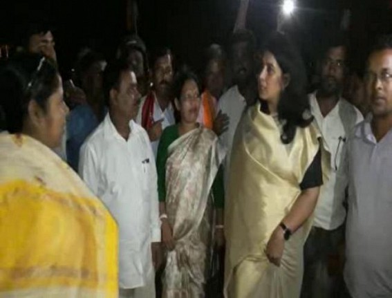 Saroj Pandey hits CPI-M cadre led violence at Bishalgarh