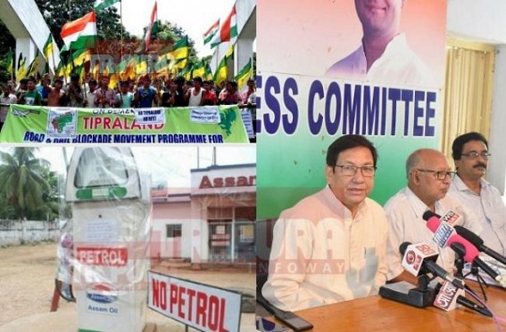 Congress plays CPI-M's cassette, not only IPFT blockade, blames Central Govt for Petrol crisis : Congress Party's anti-Modi drive intensifies after Rahul Gandhi's secret meeting with China 