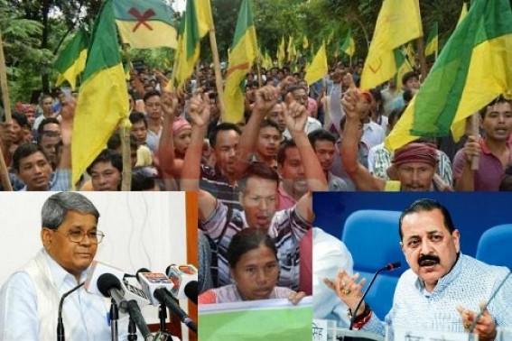 'Union ministers Jitendra Singh protested infront of Kerala CPI-M HQ, whom Tripura IPFT leaders met in Delhi : So IPFT & BJP are together' : Bijan Dhar shows logic of BJP / IPFT nexus 