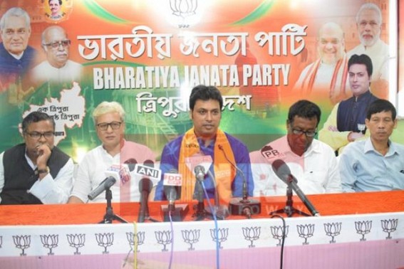 BJP thanks Governor, Central Govt for ending IPFT blockade