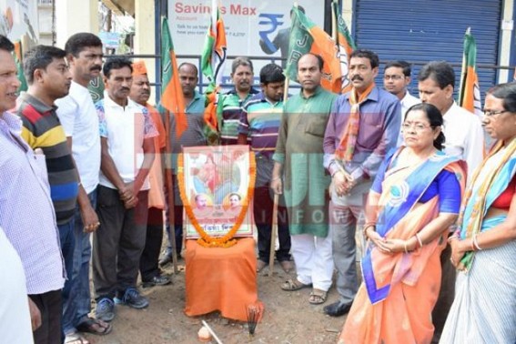 BJPâ€™s 37th foundation day observed with full enthusiasm in NE Tripura one year ahead of Assembly Election-2018