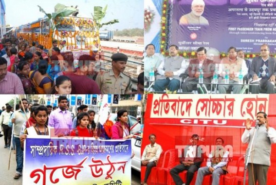 Tripuraâ€™s connectivity boost under Modi Era, yet CPI-Mâ€™s Anti-Centre propaganda continues : Ahead of Assembly Election, BJP turns main target of Tripura CPI-M