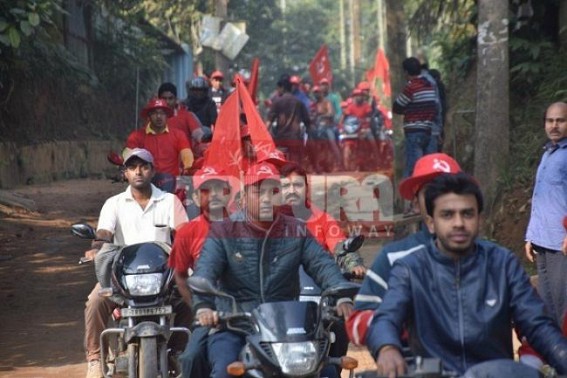 CPI-M conducts bike rally at Aralia