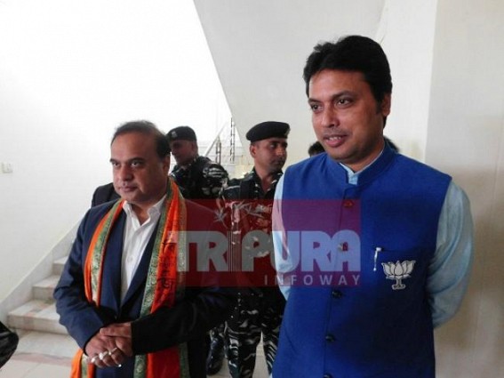 Himanta sits in meeting with Biplab, Sudip 