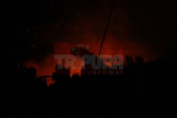 Massive fire breaks out Agartalaâ€™s most congested area