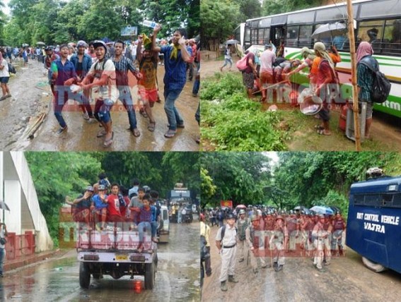 Union Home Ministry's stern warning, BJP's bold stand, lack of food,shelter,heavy rain force IPFT to end NH-8 blockade on Thursday : 10 days blockade marks Tripura CM's massive failure