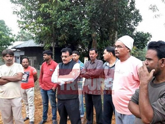 Kali temple vandalized : BJP MLA visits