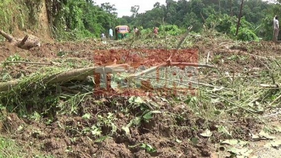 Landslide cripples main road : 20,000 people affected