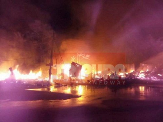Fire engulfs Brapathuri market