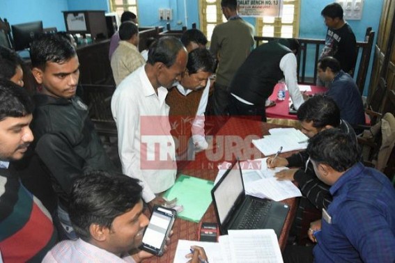 National Lok Adalat held at Agartala Dist Court