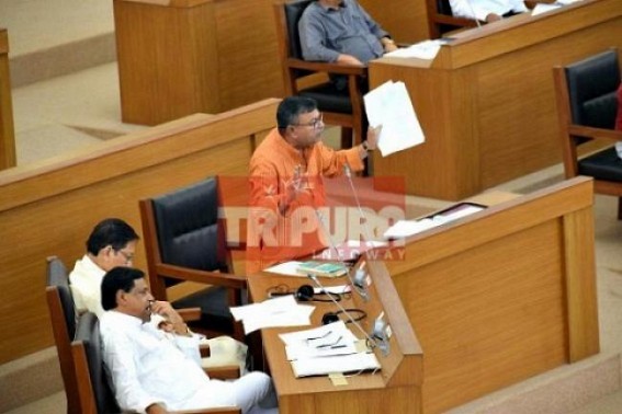 Oppositionâ€™s question on â€˜How many Ministers were interrogated by CBIâ€™ was neither Rejected nor Accepted in Tripura Assembly