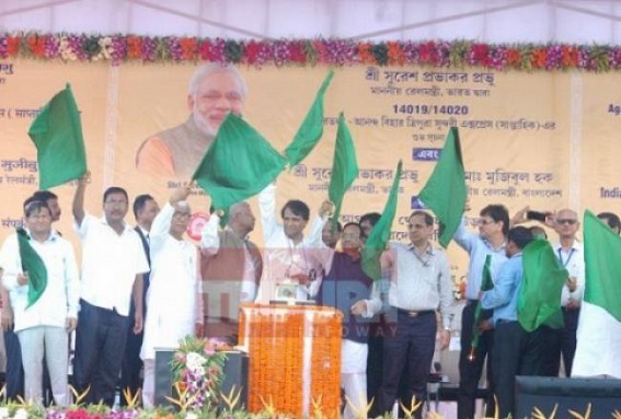 Suresh Prabhuâ€™s next visit will be in Tripura  for Garji Railway station, Amit Shah stressed upon Indo-Bangla railway project 