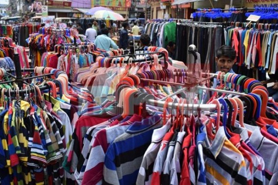 Crowd in Chaitra Bazar ahead of Bengali New Year