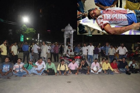 Manik Sarkar avoids meeting grieving Journalists near CM residence ! Journalists finally met CM at Secretariat : CM assures â€˜Justiceâ€™ : Road Blockade withdrawn