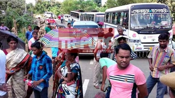 LPG Black-marketing leading crisis : Locals block road