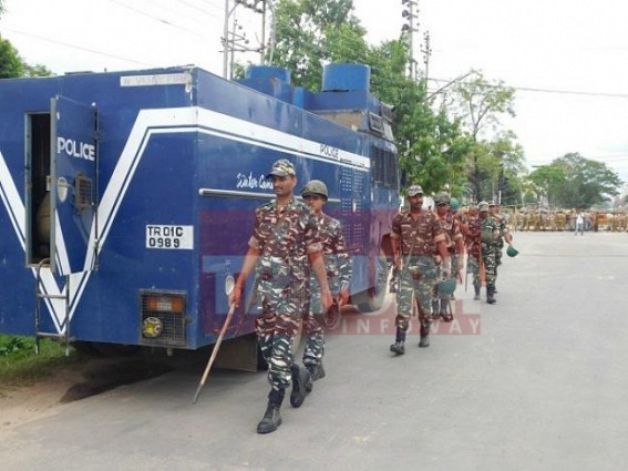 Tension across Agartala as BJP blocks Ministers' houses