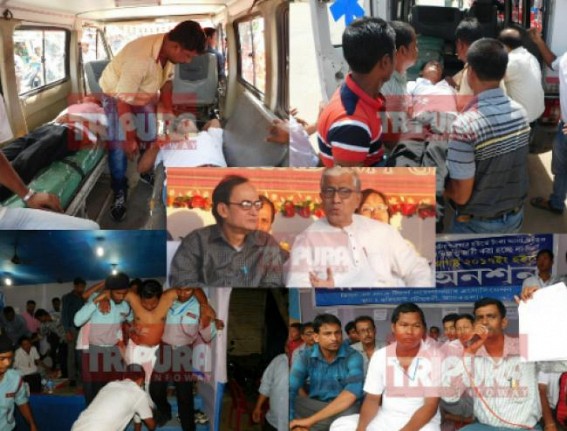 CPI-M's allegation of 'BJP politicizing SSA movement' : BJP cites example of Manik Sarkar's political-support to 30,000 teachers' strike in Congress Era of 1975, Manik's various scams under scanner