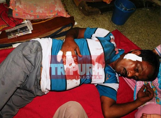 1 injured at Khumlwng after attacked with sharp weapons