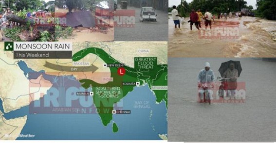 â€˜Flood grips Bangladesh Border lined areas at Agartalaâ€™ : â€˜Water is immovable at Indo-Bangla Border areas !â€™ says Urban Development Minister
