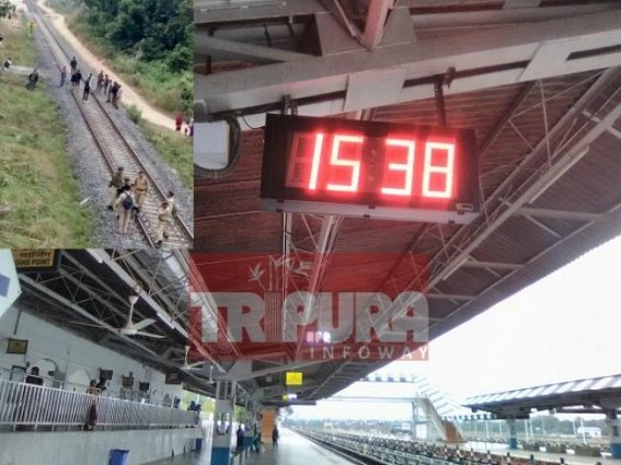 Sigh of relief for Tripura's Railway Passengers : 10323 teachers led Transport Blockade withdrawn by force after 24 hrs