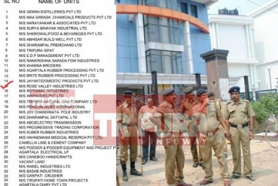 Rose Valley Industry still exists in Tripura? Stateâ€™s Industry Commerce Dept published Rose Valleyâ€™s name under Bodhjung Nagarâ€™s 42 active industries
