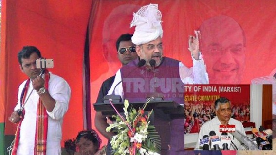 Amit Shah's Kumarghat speech shakes Melarmath comrades : Goutam Das says, 'the Gujrati man told baskets of lies against CPI-M' 