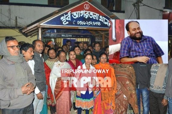 Manik Sarkar's Criminal Coterie Terrorize Agartala : MGNREGA Scamster Bimal's brother Amal assaulted housewife on 1st day of Poll Campaign : Case filed in East PS against Amal Chakraborty
