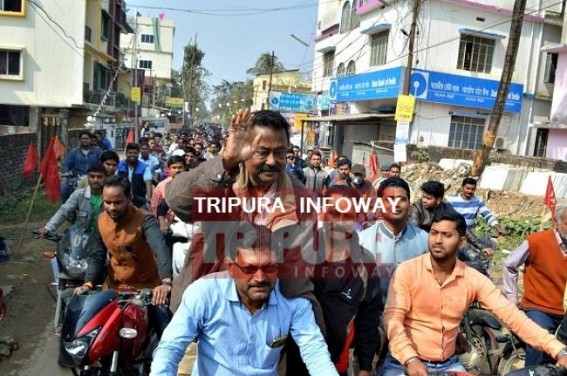 Ex Minister Surajit Datta kicks off Election Rally