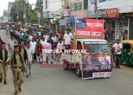 Ahead of Election, Manik Sarkar's sympathy grows for murdered journalist Santanu, anger grows against IPFT : But never walked a single rally for Santanu