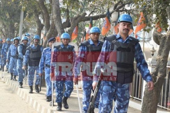 Tight security centering Tripura Re-poll