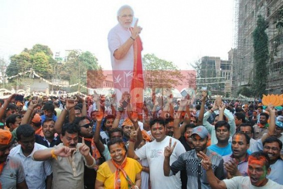 BJP kicks of maiden journey in Tripura : Ready to form the Next Govt : Ray of hopes with 7th Pay Commission, Rs.2000 allowances 