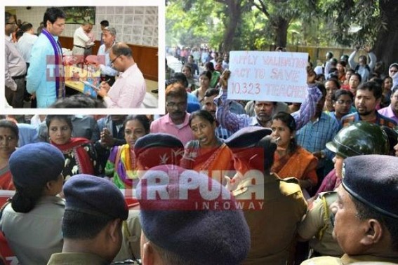 Biplab Debâ€™s wrong handling of 10323 Teachers Recruitment Scam : Rather than obeying SC order on Illegal recruitment, immature CM overrules Cabinet sentiment, CPI-M spy OSD Dilip Rayâ€™s guidance invites wrath of 8 Lakhs unemployed youths 