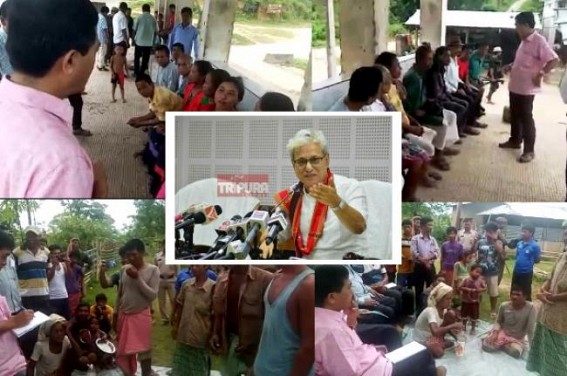 MP Jiten refutes Dy CM Jishnuâ€™s claims on MGNREGA funds, Mass Starvation in Hills : MP points only 1.5 â€˜Mandaysâ€™ generated for 6+ Lakhs poor, provides video proof of starvation, migration to Bangladesh by Dhalai District Tribals