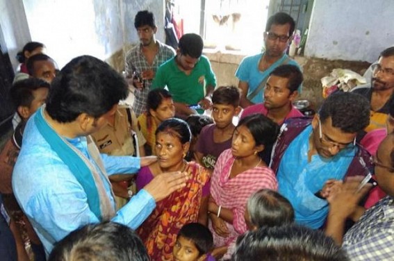CM visits Kailashahar relief camps, assures full Govt support to flood affected families 