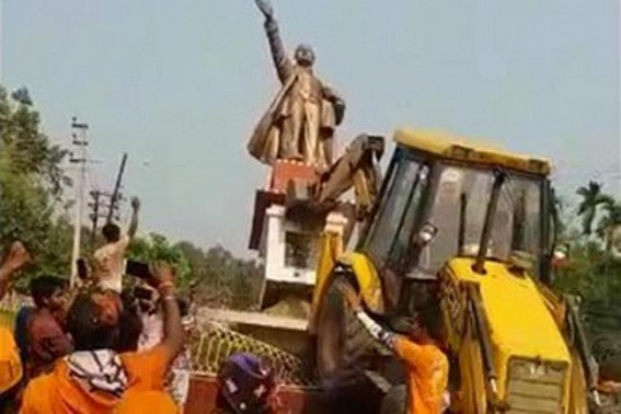 1 arrested, chargesheet filed against 9 more  for Leninâ€™s statue bulldozing  