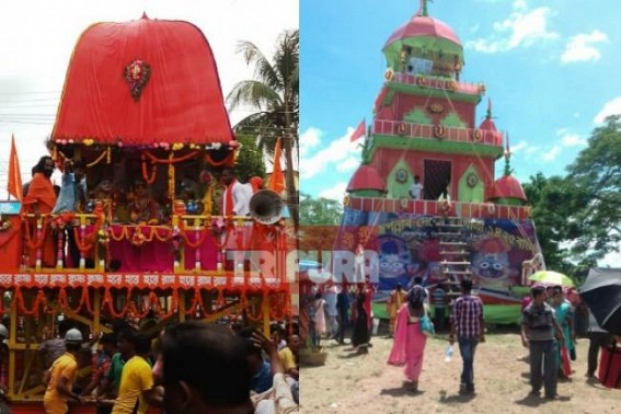 Ratha-Yatra celebrated at Melaghar, Udaipur