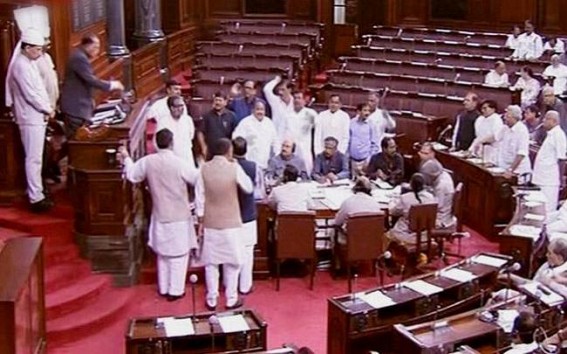 Mob-lynching under BJP era : Rajnath Singh blames media in Lok Sabha, shields BJP State Govts : Congress, CPI-M, RJD walked out
