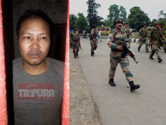 ZUF (K) cadre nabbed by Assam Rifles with sophisticated arms and large quantity of ammunition