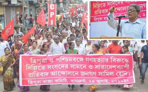 â€˜BJP trying to suppress mass Hunger with Rumours, Murders, Threats in Tripuraâ€™ : says CPI-M State Secretary 