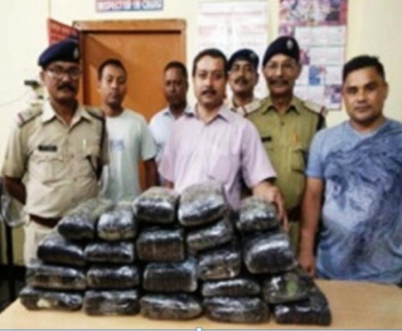 Rs 6.27 lakhs Ganja seized by RPF