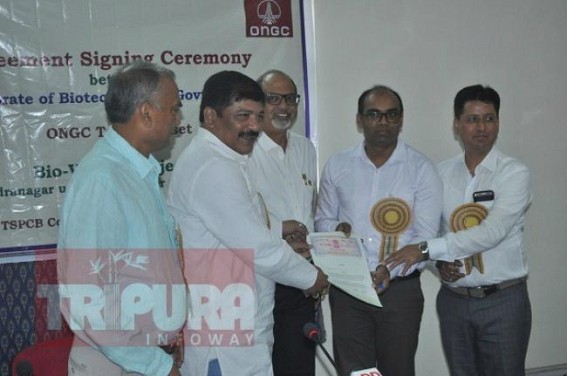 Tripura Govt signs MoU with ONGC