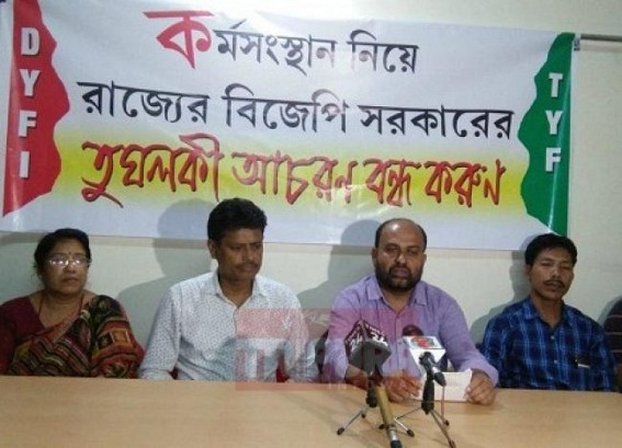 CPI-M's youth wings slammed TPSC for postponing interviews of Finance Dept at last moment