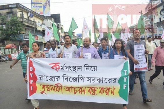 'Stop Tughlaqian attitude with unemployed youths' : DYFI, TYF tells BJP Govt