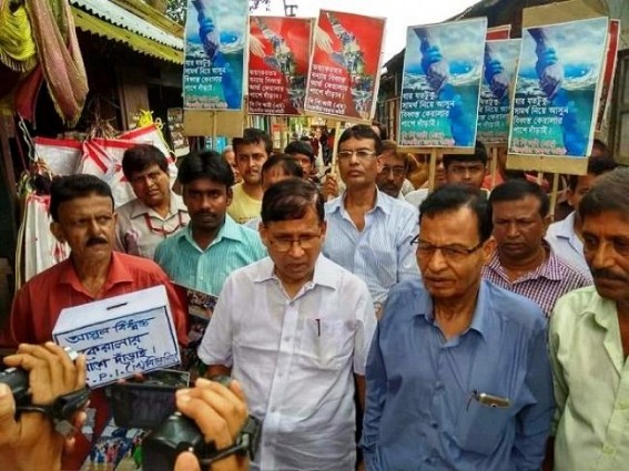 Fund-raising for Flood-hit-Kerala : Parallel attacks on CPI-M at Belonia, Agartala