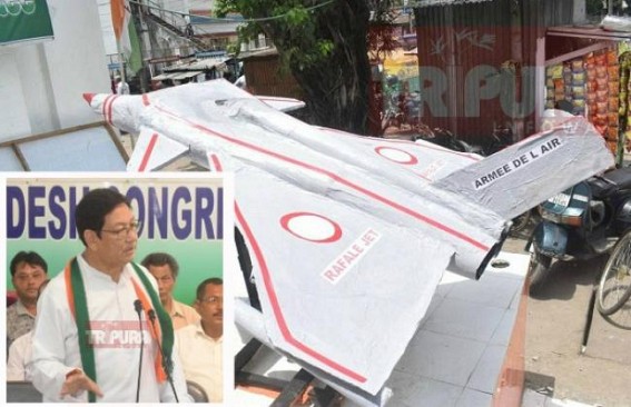  Tripura Congress preparing 'Rafale' before Congress HQ to hit BJP  
