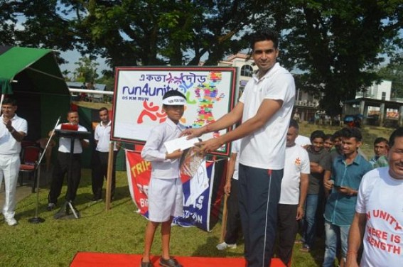 Assam Rifles organized â€˜Run for Unityâ€™ 